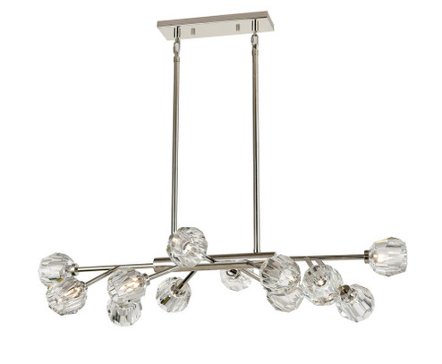 Parisian 12 Light Chandelier in Polished Nickel (360|CD10312-12-PN)