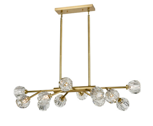 Parisian 12 Light Chandelier in Aged Brass (360|CD10311-12-AGB)