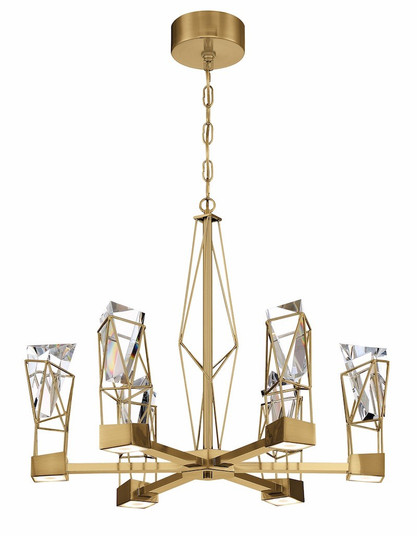 Gem LED Chandelier in Aged Brass (360|CD10252-LED-AGB)