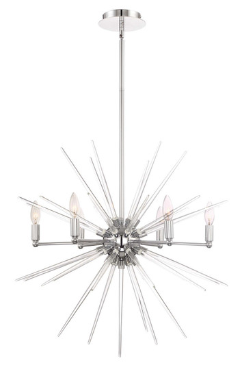 Pulsar Six Light Chandelier in Chrome (360|CD10179-6-CH)