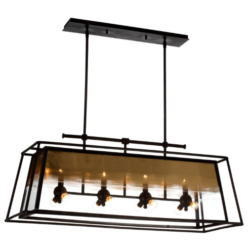 Occasus 12 Light Chandelier in Rustic Iron (360|CD10100-12-RI-GL)