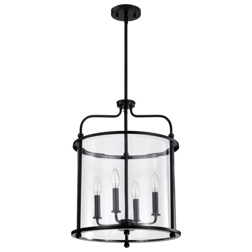 Yorktown Four Light Pendant in Matte Black (72|60-7946)