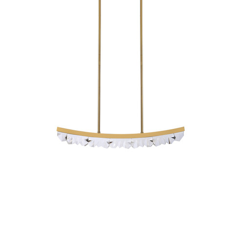 Arcus LED Linear Pendant in Aged Brass (360|PL11609-LED-32-AGB)