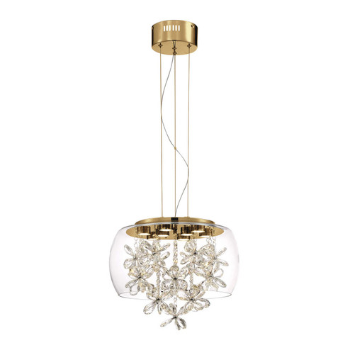 Destiny LED Pendant in Aged Brass (360|P30110-LED-AGB)