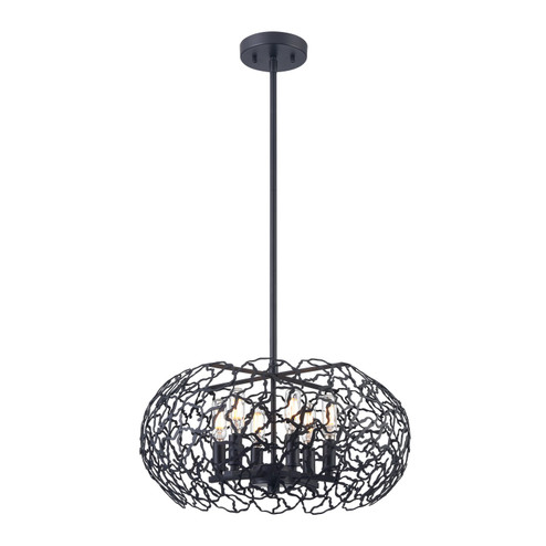 Helios Six Light Pendant in Matte Black (360|P30039-6-MBK)