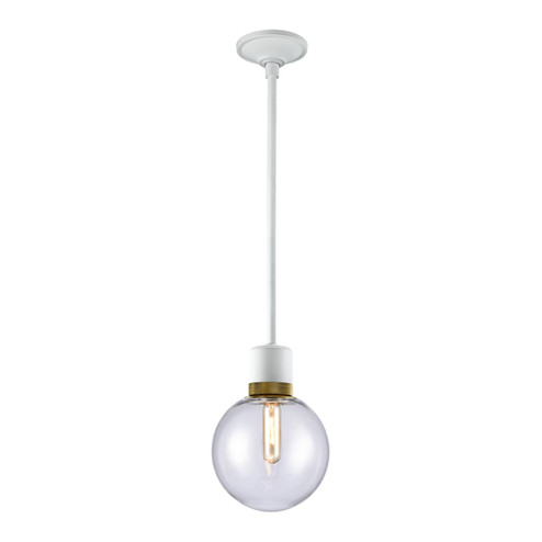 Zigrina One Light Pendant in Matte White (360|P11706-E26-MW-K-AGB-G11)