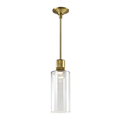 Zigrina LED Pendant in Aged Brass (360|P11701-LED-AGB-G14)