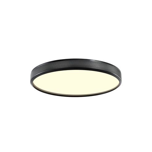 Zigrina LED Flush Mount in Satin Brushed Black (360|FM11747-LED-12-SBB)