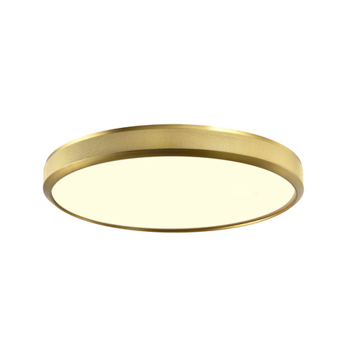 Zigrina LED Flush Mount in Aged Brass (360|FM11748-LED-18-AGB)