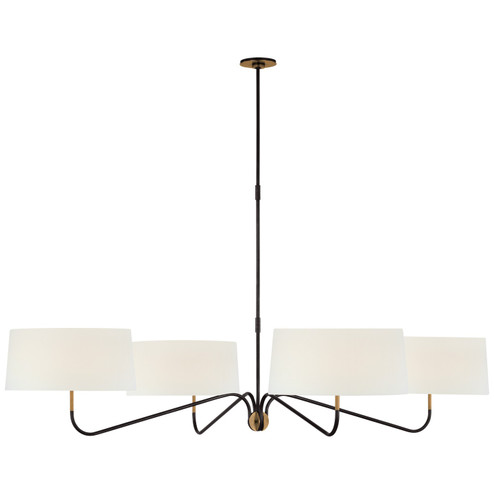 Canto LED Chandelier in Bronze and Brass (268|TOB 5350BZ/HAB-L)