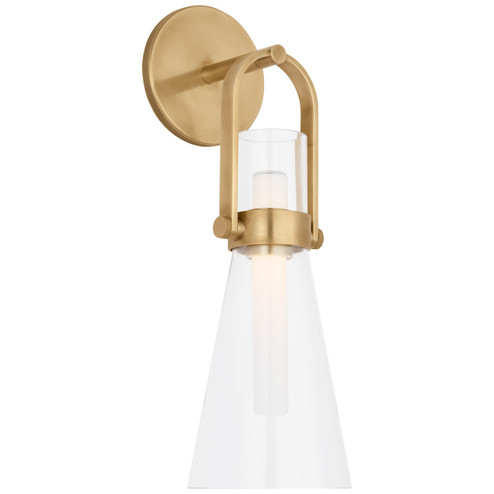 Larkin LED Wall Sconce in Hand-Rubbed Antique Brass (268|IKF 2450HAB-CG)