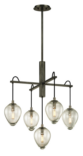 Brixton Five Light Chandelier in Graphite (67|F6206-GRA/BCR)