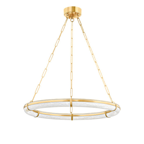 Sennett LED Chandelier in Aged Brass (70|5130-AGB)