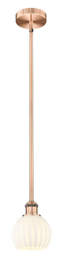 Edison LED Mini Pendant in Antique Copper (405|616-1S-AC-G1217-6WV)