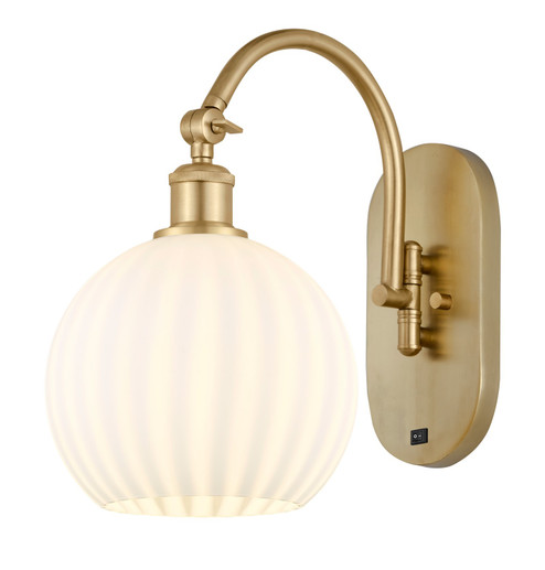 Ballston LED Wall Sconce in Satin Gold (405|518-1W-SG-G1217-8WV)