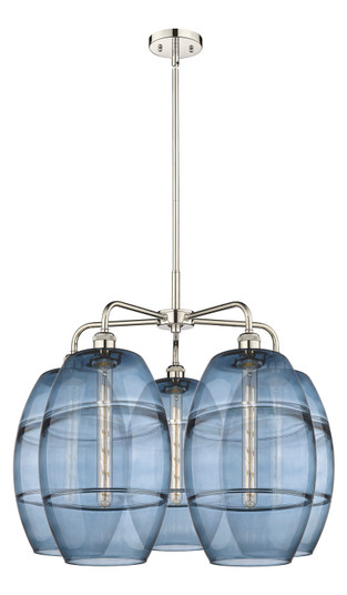Downtown Urban LED Chandelier in Polished Nickel (405|516-5CR-PN-G557-10BL)