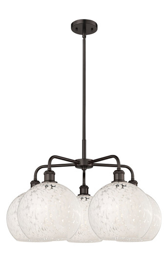 Downtown Urban LED Chandelier in Oil Rubbed Bronze (405|516-5CR-OB-G1216-10WM)