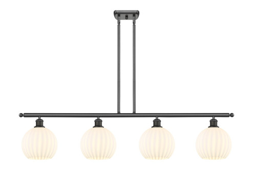 Ballston LED Island Pendant in Oil Rubbed Bronze (405|516-4I-OB-G1217-8WV)