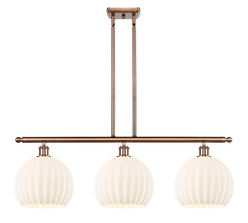 Ballston LED Island Pendant in Antique Copper (405|516-3I-AC-G1217-10WV)