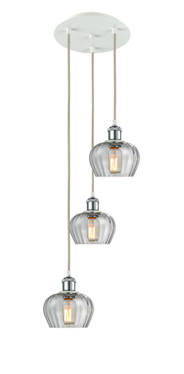 Ballston LED Pendant in White Polished Chrome (405|113B-3P-WPC-G92)