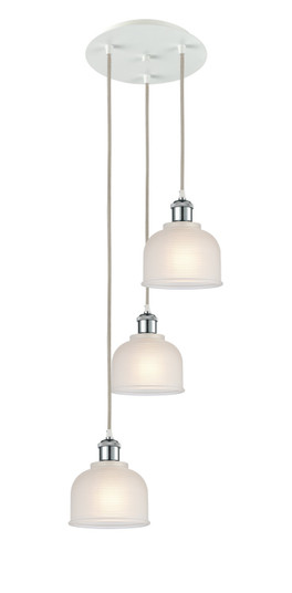 Ballston LED Pendant in White Polished Chrome (405|113B-3P-WPC-G411)