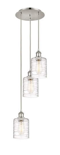 Ballston LED Pendant in Polished Nickel (405|113B-3P-PN-G1113)