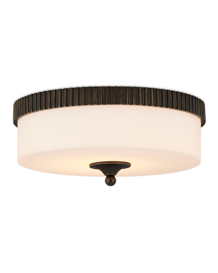 Bryce One Light Flush Mount in Oil Rubbed Bronze/White (142|9999-0073)