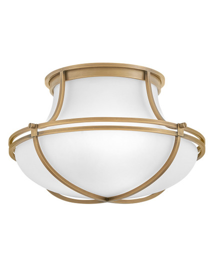 Saddler LED Flush Mount in Heritage Brass (13|44491HB)