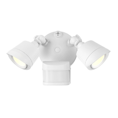 LED Motion Sensored Double Flood Light in White (51|4-FLOOD-MS-A2-3000K-WH)