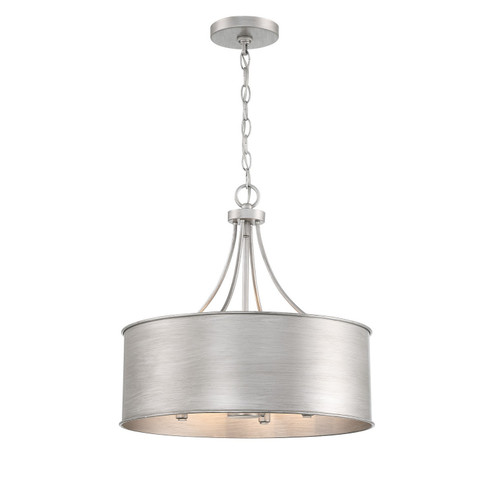 Four Light Pendant in Antique Silver (446|M7040AS)