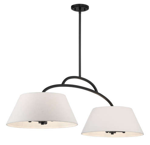 Headington Six Light Island Pendant in Coal (7|5398-66A)