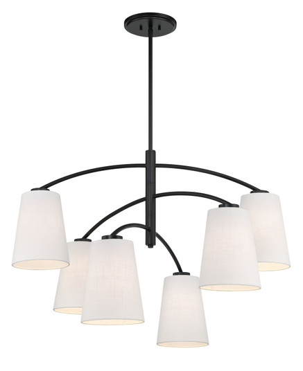 Headington Six Light Chandelier in Coal (7|5397-66A)