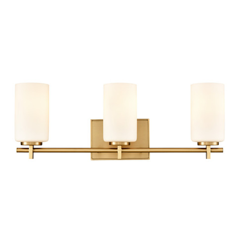 Denver Three Light Vanity in Lacquered Brass (45|90162/3)