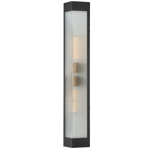 Triform Two Light Outdoor Wall Sconce in Black / Antique Brass (16|30763CRBKAB)