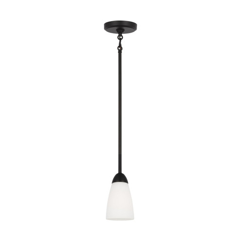 Seville One Light Mini Pendant in Midnight Black (1|6120201-112)