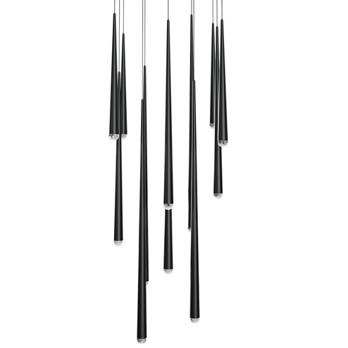 Cascade LED Pendant in Black (281|PD-41713S-BK) Cascade LED Pendant in Black (281|PD-41713S-BK)