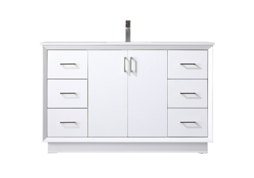 Hayes SIngle Bathroom Vanity in White (173|VF19654WH)