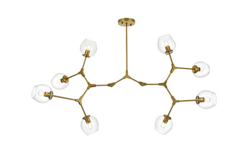 Cavoli Eight Light Chandelier in Brass (173|1712G61BR) Cavoli Eight Light Chandelier in Brass (173|1712G61BR)