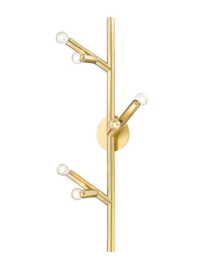 The Oaks Six Light Wall Sconce in Brushed Brass (192|HF8886-BB)