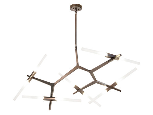 San Vicente Ten Light Chandelier in Dark Bronze (192|HF8059-10-DBZ)