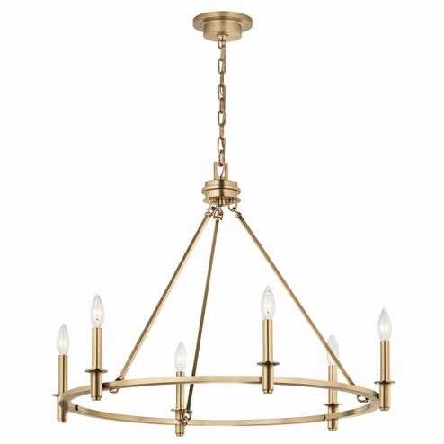 Carrick Six Light Chandelier in Champagne Bronze (12|52705CPZ)