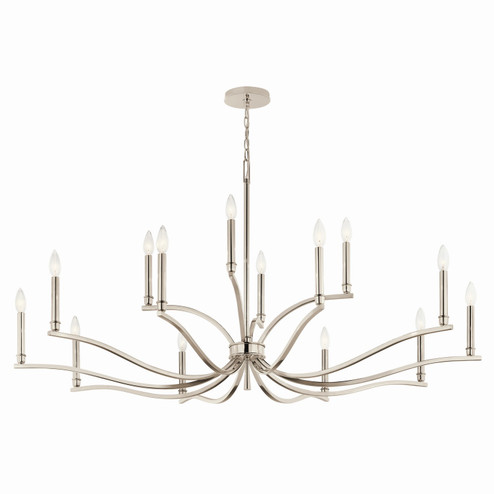 Malene 14 Light Chandelier in Polished Nickel (12|52698PN)