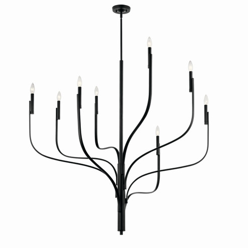 Livadia Eight Light Chandelier in Black (12|52675BK)