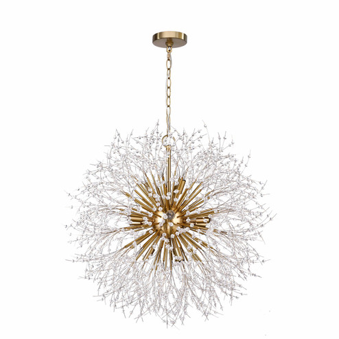 The Night Sky Milky Way 12 Light Chandelier in Warm Brass (374|H24105G-12)