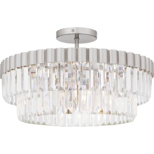 Quoizel Semi-Flush Mount Four Light Semi Flush Mount in Brushed Nickel (10|QSF6742BN)