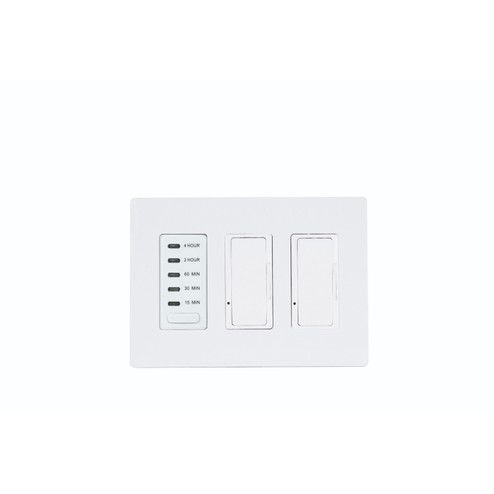 3 Dimmer And 1 Timer For Use With Control Boxes in White (40|EFSWTD3)