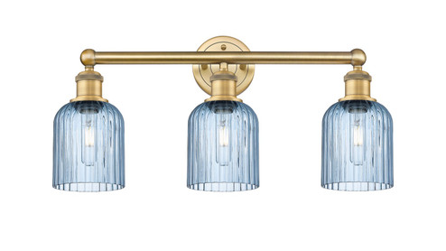 Edison Three Light Bath Vanity in Brushed Brass (405|616-3W-BB-G559-5BL)