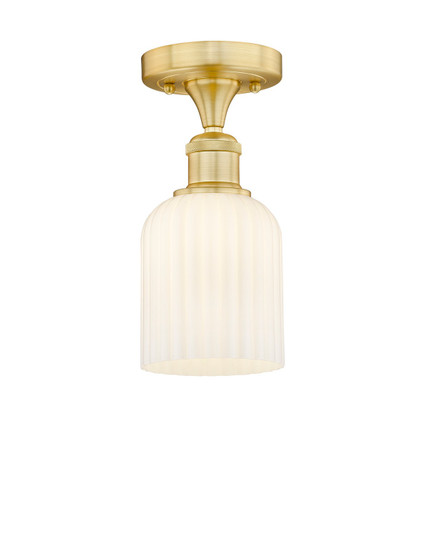 Edison One Light Semi-Flush Mount in Satin Gold (405|616-1F-SG-G559-5GWH)