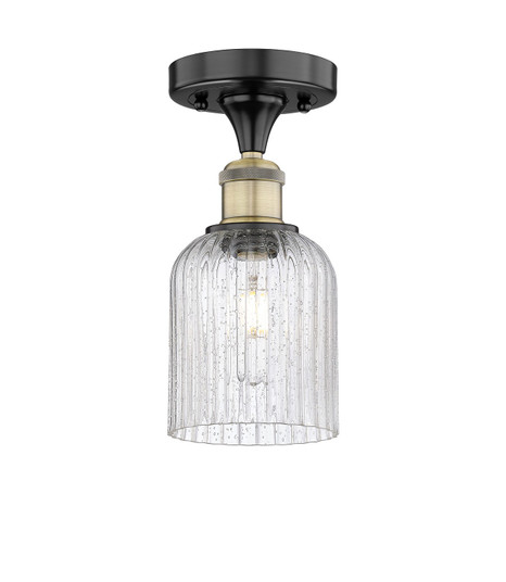 Edison One Light Semi-Flush Mount in Black Antique Brass (405|616-1F-BAB-G559-5SDY)