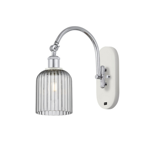 Ballston One Light Wall Sconce in White Polished Chrome (405|518-1W-WPC-G559-5SM)